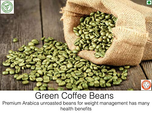 Home of Spices Green Coffee Beans Decaffeinated & Unroasted Arabica Coffee for Weight Loss 500gms RS.320 (47.00% Off) - Amazon Home of Spices Green Coffee Beans Decaffeinated & Unroasted Arabica Coffee for Weight Loss 500gms RS.320 (47.00% Off) - Amazon