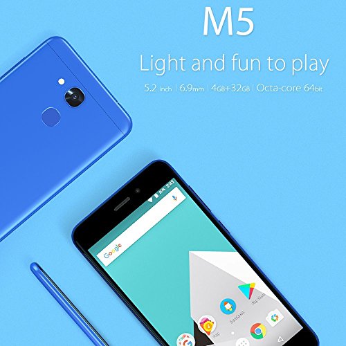 Vernee M5 MT6750 Octa-core Android 7.0 Cellulare 4G RAM 32G ROM 5.2 pollici 13MP 3300mAh 4G Dual SIM sensore di impronte digitali Smartphone