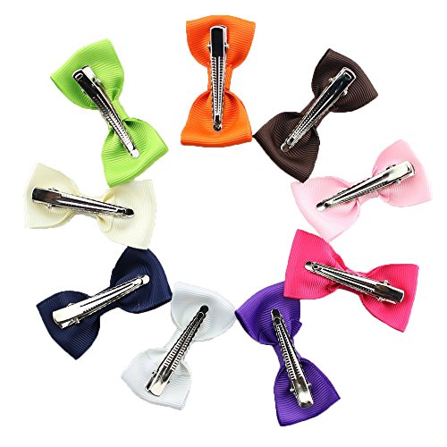 15 pcs gefleckte Schleife Fliege Accessoires Haarspange Haarklammer Haarclips für Babys, Kinder,Mädchen oder junge Frauen - 3