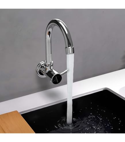 Essco Sink Cock with Swinging Spout (Wall Mounted Model) with Wall