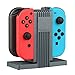 Produktbild MPTECK @ Ladegerät Ladestation Docking Station Joy Cons Lader für Nintendo Switch Joy-Con NINTENDO SWITCH Controller - Aufladen bis zu 4 Gamepads