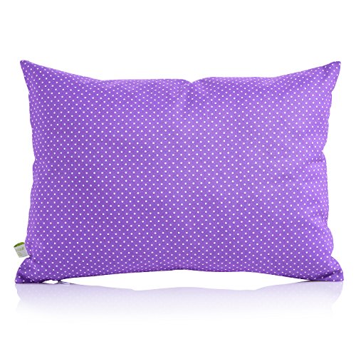 La Petite Unique 35 x 25 cm Kinderkopfkissen MIT FÜLLUNG waschbares Babykissen 100 % Ökotex zertifiziert Motiv: Prinzessin Lila - 2