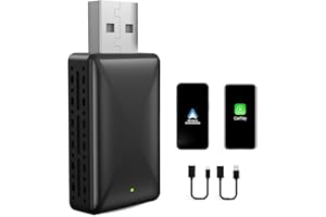 LETRADE 2 in 1 Wireless CarPlay Adapter & Android Auto Wireless Adapter - Convert Factory Wired to Wireless CarPlay Dongle Cars - Stable Fast Connection- Plug& Play - Auto Connect & Online Update