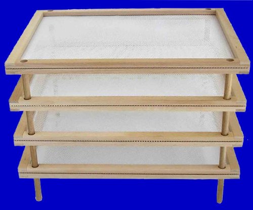 TROCKNER TABLETT GESTELL MIT GITTERROST FÜR PASTA PILZE GEMÜSE usw. - 4