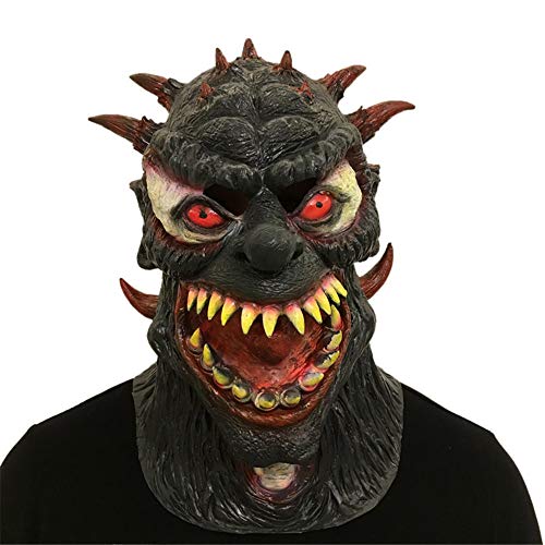 Zhaolian888 Máscara de Miedo para Halloween Monster Demon Horror Latex Mask para Adultos y Niños