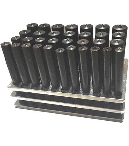 25-teiliges Transferstanzer-Set | 1 Mm Bis 13 Mm In 0,5-mm-Schritten | 125 Mm Lang | Für Metall- & Holzmarkierung