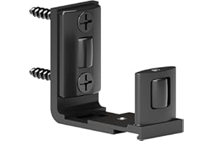 ETIASQSA Guía de suelo ajustable para puerta corrediza, parte inferior de guía de pared/puerta, color negro