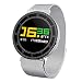 Produktbild TPulling Mode Star H1 Intelligente Uhr Wasserdichte Smartwatch Armbanduhr Smart Watch Fitness Bluetooth 4.0 Aktivität Herzfrequenz Tracker Blutdruckuhr SmartBand Sportuhr (Silber)