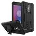 Kaira Hard Armor Rubber Bumper Flip Stand Rugged Back Case Cover for Lenovo K6 Power,Black RS.249.00