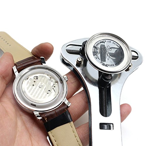 Fypo Uhrengehäuseöffner Uhrbödenöffner 18 Aufsätze, geeignet für meisten Uhren (Uhr mit Schraubböden & Durchmessung von Zifferblatt kürzer als 35mm) - 3
