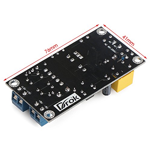 DROK® AC-DC-Vollisoliertes Schaltnetzteil, AC 85-264V / DC 110-370V Schaltnetzteil -Modul, 12V1A / 5V1A Dual-Ouput-Board mit High Efficiency, einfach zu installieren - 6