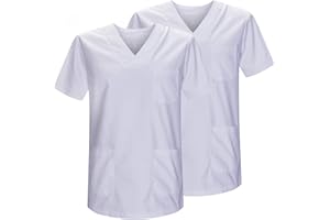 MISEMIYA - Pack 2 Pcs - Casaca Sanitario Unisex Uniformes Sanitarios Uniforme Sanitario - 2-817