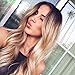 Produktbild GHFDSJHSD golden Lange Haare Perücke natürlich flaumig und sexy Perücke Hochwertig Hochtemperatur -Draht Perücke und kostenlos Perücke Kappe