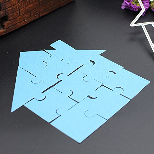 Amazingdeal365 Haus Metall Form Schablonen Schneiden DIY Dekor Sammelalbum Karten Buchzeichen Lesezeichen als Geschenk für Freunde Geburtstag Kinder,Kindergarten Hobby Schule Handarbeit Unterricht usw. Ein tolles Geschenk! - 3
