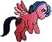Price comparison product image Pink Flying Pony Cute Pony From Cartoon My Little Pony Patch ‘’ 7,7 x 6,4 cm ‘’ - Embroidered Iron On Patches Sew On Patches Embroidery Applikations Applique
