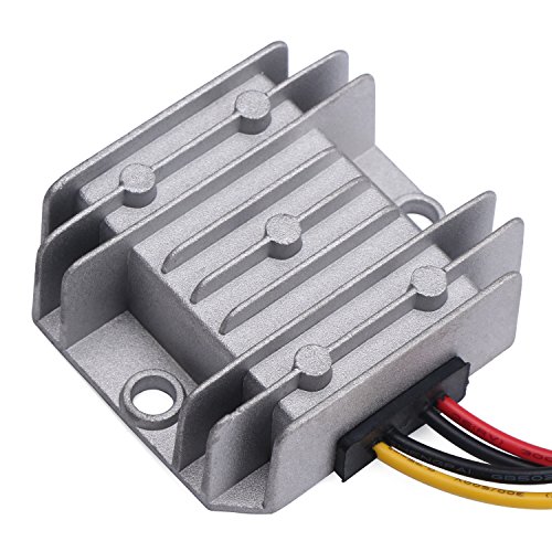 DROK® Wasserdicht Synchron DC-DC Wandler Buck 5.5-32V auf 1-27V Spannungsregler 24V auf 12V auf 5V 5A Einstellbare VDC Solide Durable Netzteil-Platine - 3