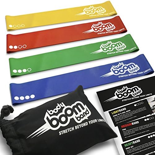 Resistance Loop Bands - Body Boom Bands - FREE carry case and user guide