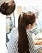 S-noilite® Clip in Pony Tail Hair Extensions Wrap Around Ponytail Curly Hair Extension Piece 17 inches (17 inches, Ash Blonde mix Bleach Blonde)