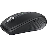 Logitech MX Anywhere 3S, Mouse Wireless Compatto, Scorrimento Veloce, Tracciamento 8K DPI, Clic Silenzioso, Pulsanti Programm