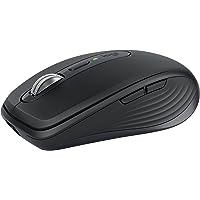 Logitech MX Anywhere 3S Compact Wireless Mouse, Fast Scrolling, 8K DPI Any-Surface Tracking, Quiet Clicks, Programmable Butto