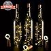 Produktbild 6 Stück LED Flaschenlichter Lichterketten, Magift 30in(75cm) Silber Beschichtet Kupfer Draht mit 15 Fairy Micro Stimmungslichter LED Lichter, Akku Powered Korken Weinflaschen kette Lichter für Party, Garten, Schlafzimmer, Weihnachten, Halloween, Hochzeit, Beleuchtung Deko (warmweiß)