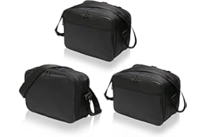 Getmore Parts SET di 3 borse, tasche interne adatte per 2 valigie laterali moto (Vario) e 1 valigia moto (Top Case) di BMW F700GS, F800GS, R1200GS – Nr. 14+16