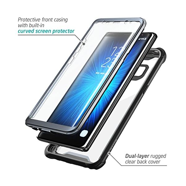 i-Blason - Carcasa para Samsung Galaxy Note 8 (Protector de Pantalla Integrado, Incluye Protector de Pantalla), Transparente - Imagen 3