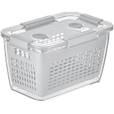 Selka Home - Lavin 2 Litre A&ccedil;ık Gri Saklama Kabı