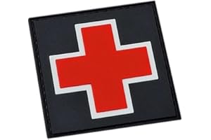 LEGEEON Medic Cross EMS IFAK PVC Patch (Glow in the Dark)