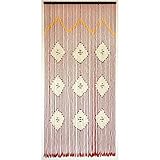 - Medidas 90 x 200 cm. Cortina puerta 56 tiras madera 90x200 cm
