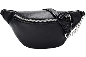 Geagodelia Marsupio da Donna Ragazza Elegante Marsupio in PU con Cinturino Regolabile per Escursioni Escursionismo Festival all'Aperto