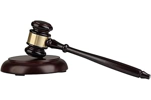 Sourcemall - Martillo y bloque de madera para juez, abogado y subasta