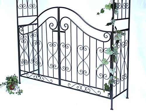 DanDiBo Rosenbogen mit Tor Pforte 131872 aus Metall Gartentor 282×160 cm Rankgerüst - 9