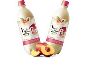 KOREAN MARKET Kook Soon Dang - Makgeolli sabor a Melocotón - 750ml. - 3% vol. - (PACK DE 2)