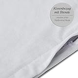 CelinaTex 5000948 BeNature Kissenbezug Seitenschläferkissen Stillkissen-Bezug Baumwolle Jersey Doppelpack 40 x 120 cm silber-grau - 4