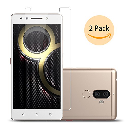 Lenovo K8 Note Screen Protector,Ecoye 2-pack Premium Tempered Glass Screen Protectors for Lenovo K8 Note with 2.5D round edge 9H Hardness anti-Scratch Oleophobic coating anti-fingerprint