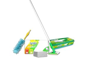 Swiffer Starter Set Bodenwischer+8 Tücher+12 feuchte Tücher Wet + Staubmagnet