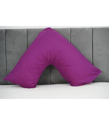 Oreiller Orthopédique En Forme De V - Pour Cou, Dos, Grossesse - Avec Taie - Rose