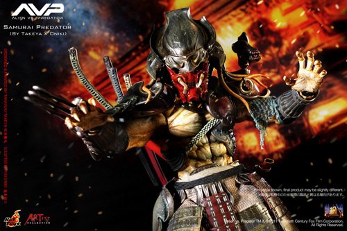 Alien Vs Predator Samurai Predator 1:6 Scale Figure By Hot Toys