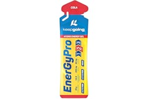 Keepgoing Gel Energético EnergyPro | Geles Energéticos Ciclismo | Geles Energéticos Running | Gel Energético con Cafeína | Energy Gel (Cola, 1 unidad)