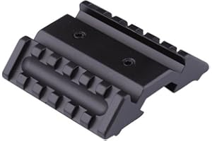 NOGA FIRE WOLF Universal Set Off Rail, Dual Offset 45 Degree, Extension Picatinny