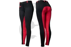 ASTILE Ladies Horse Riding Jodhpurs Pants Black RED Horse Riding Jodhpurs Equestrian Clothing Soft Stretchy Cotton Spandex