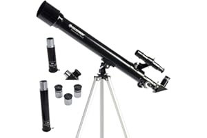 Celestron 21039 PowerSeeker 50AZ Refractor Telescope, Black