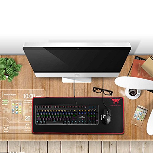 Mactrem Alfombrilla de Rat  n Alfombrilla para Gaming Extra Grande Ordenador de Sobremesa Mouse Pad 27 56 X 11 81 X 0 08inch Grande 