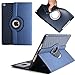 Produktbild Neu iPad 9,7 Zoll 2017 Hülle, elecfan® 360 Grad rotierende Schutzhülle mit Standfunktion Auto aufwachen / Schlaf Funktion und Einstellbarem Blickwinkel Funktion Schutzhülle für Apple iPad 9.7 Zoll 2017 (2017 New iPad, Blau)