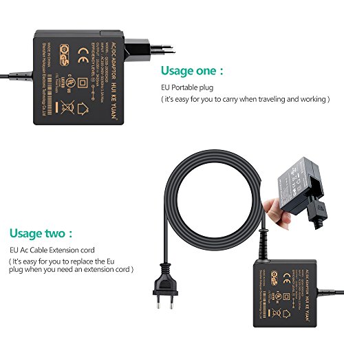 [TUV GS LISTED] HUIKEYUAN 19V 3,42A 65W Laptop Netzteil Notebook Ladegerät Ladekabel für Asus Q302LA Q302L Q302UA Q503UA, Asus X553M X553MA X553SA, Asus VivoBook E402SA E403SA K200MA F200CA F556UA, Asus Zenbook UX303LB UX303UA UX303UB UX305CA UX305FA UX305LA UX305UA, Asus Prime UX301 UX301LA UX302LA UX303LA UX303LN UX31A UX31LA UX32A UX32VD U38N UX42 UX52, Asus Transformer Book Trio Flip T300 T300LA TP300LA TP300LD TX201LA, Asus Taichi 21 (Stecker 4,0mm*1,35mm) - 2