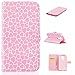 Produktbild KSHOP für LG G Stylo/ LG G4 Stylus/LG L S770 Stylus Hülle Schutzhülle PU Leder Bookstyle Handyhülle Brieftasche Wallet Schale Ultradünn mit Standfunktion Taschen kratzfeste Stoßfest Magnetic schließt Drucken Muster Pink Love + Bleistift Touch Rose