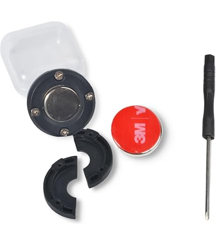 Support Magnétique Pour Micro CB Voiture - Compatible President/Kenwood/Motorola - Adhésif 3M Inclus