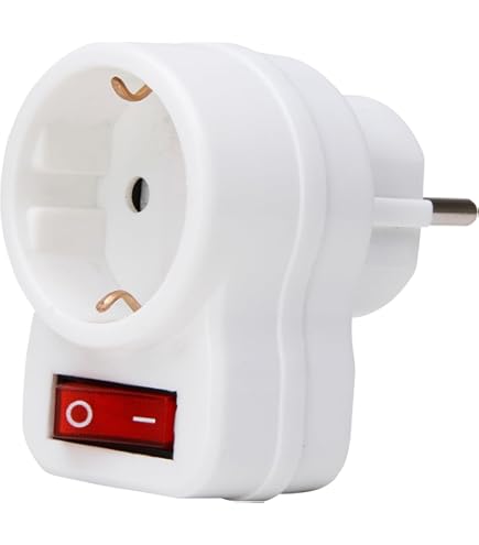 presa elettrica con cavo da 1,5 metri 3 x 1,5 mm e interruttore on