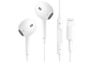 BEAMINGNET iPhone Écouteurs 【Certifiés MFi】 Écouteurs Filaire iPhone avec Connecteur Lightning, Écouteurs Intra-Auriculaires Avec Micro et Contrôle du Volume Compatible avec iPhone 14/14 Pro/13/12/11/X/Xs/8/7